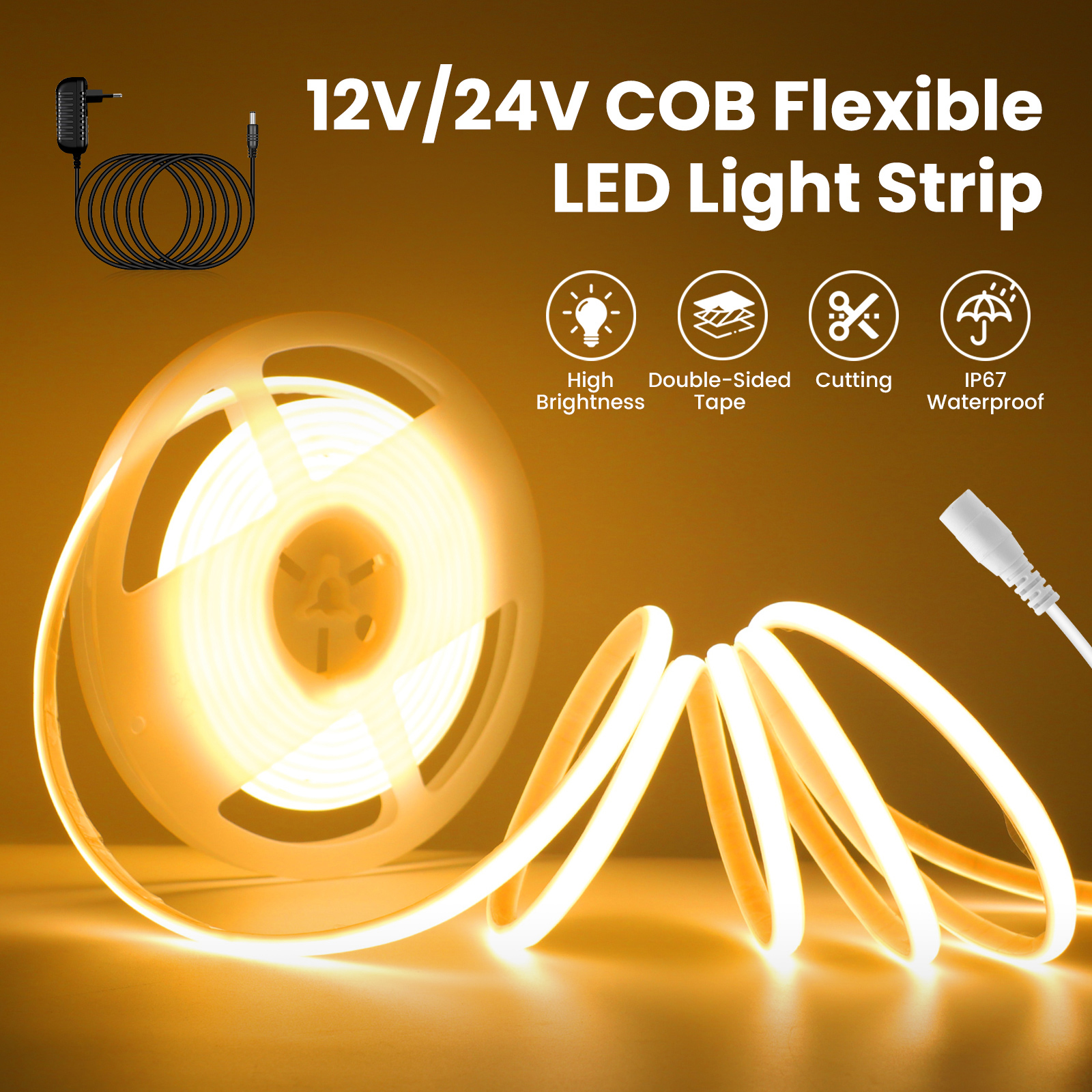 12V COB LED Strip Light Flexib – Decor Lighting Uk recenzja i cena