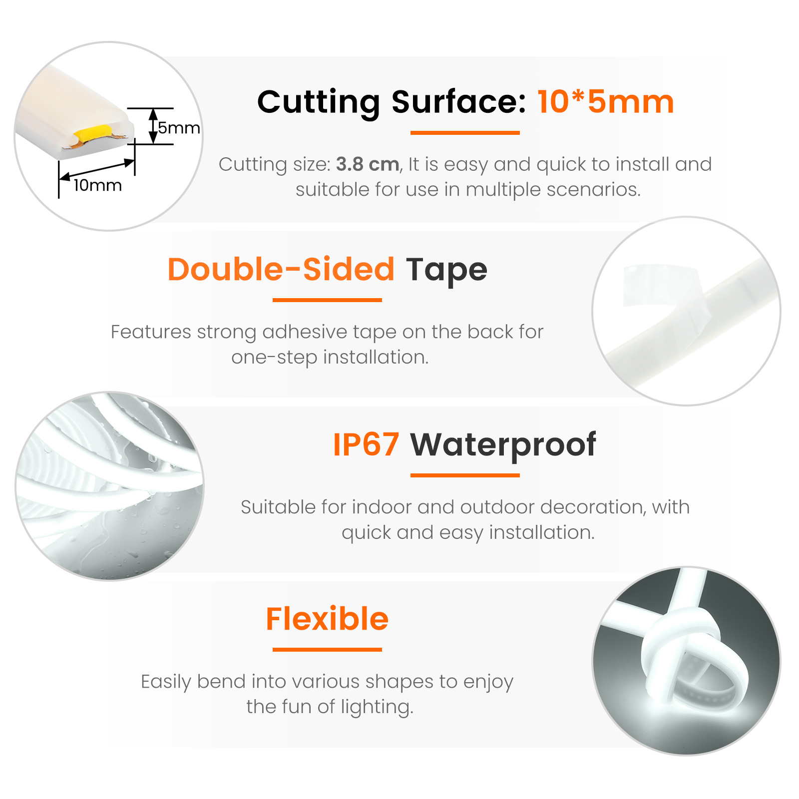 12V COB LED Strip Light Flexib – Decor Lighting Uk recenzja i cena