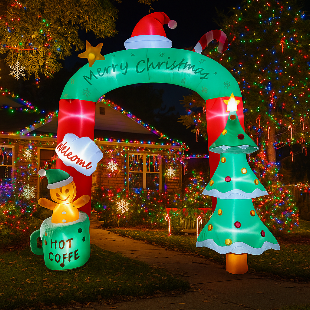 2.7M/8.8FT Inflatable Christma – Home Decor Lighting Tree recenzja i cena