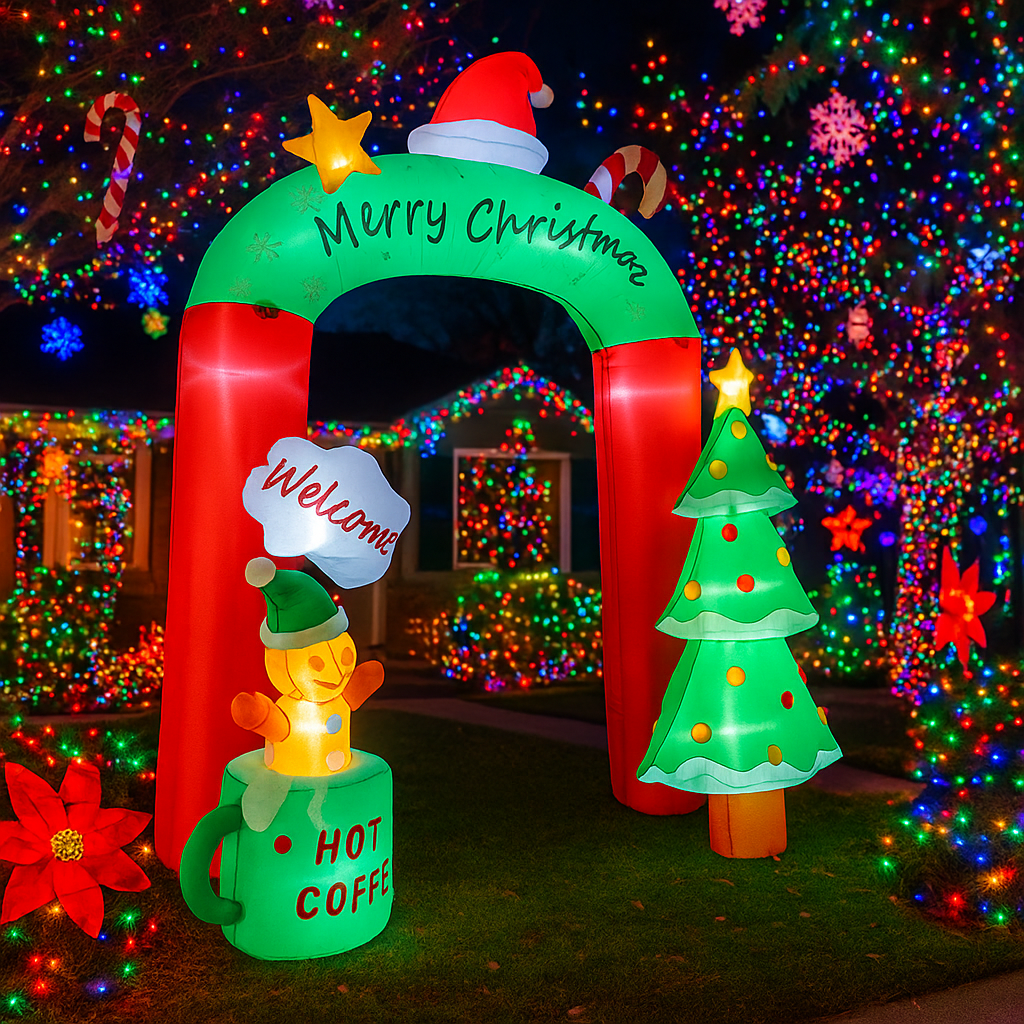 2.7M/8.8FT Inflatable Christma – Home Decor Lighting Tree recenzja i cena