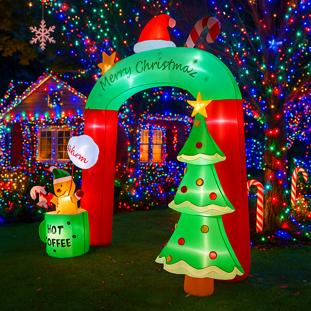 2.7M/8.8FT Inflatable Christma – Home Decor Lighting Tree recenzja i cena