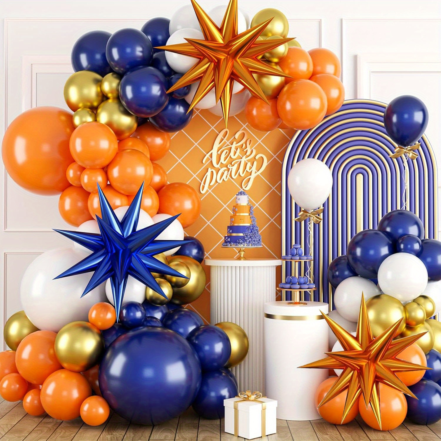 121pcs Orange and Blue Balloon – Orange Lighting Decor recenzja i cena
