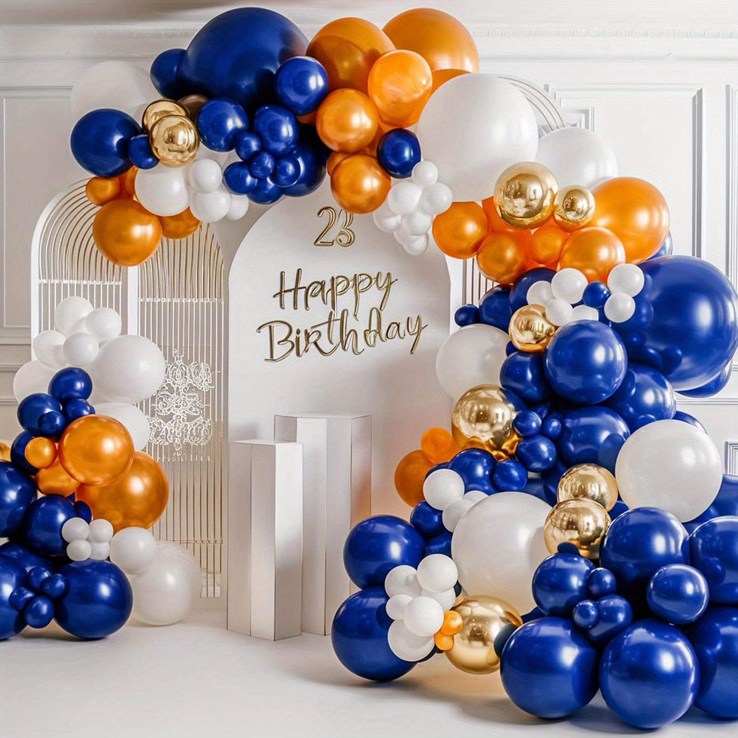 121pcs Orange and Blue Balloon – Orange Lighting Decor recenzja i cena