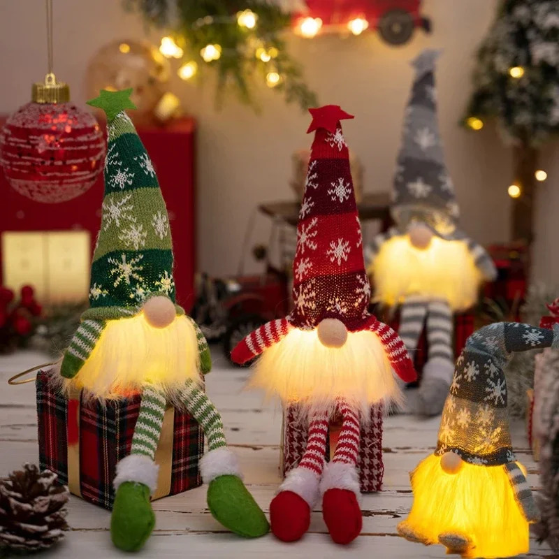 Christmas Faceless Doll Gnome  – Home Decor Lighting Tree recenzja i cena