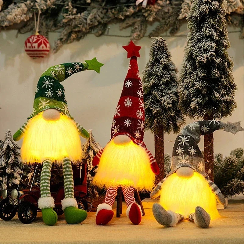 Christmas Faceless Doll Gnome  – Home Decor Lighting Tree recenzja i cena