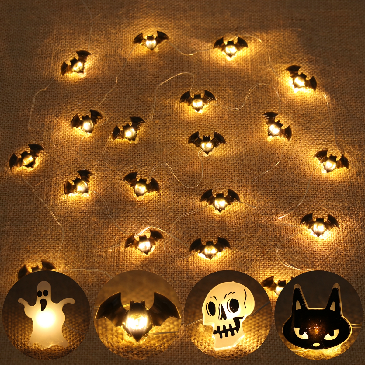 Halloween LED Light String Pum – Home Decor Lighting Tricks recenzja i cena