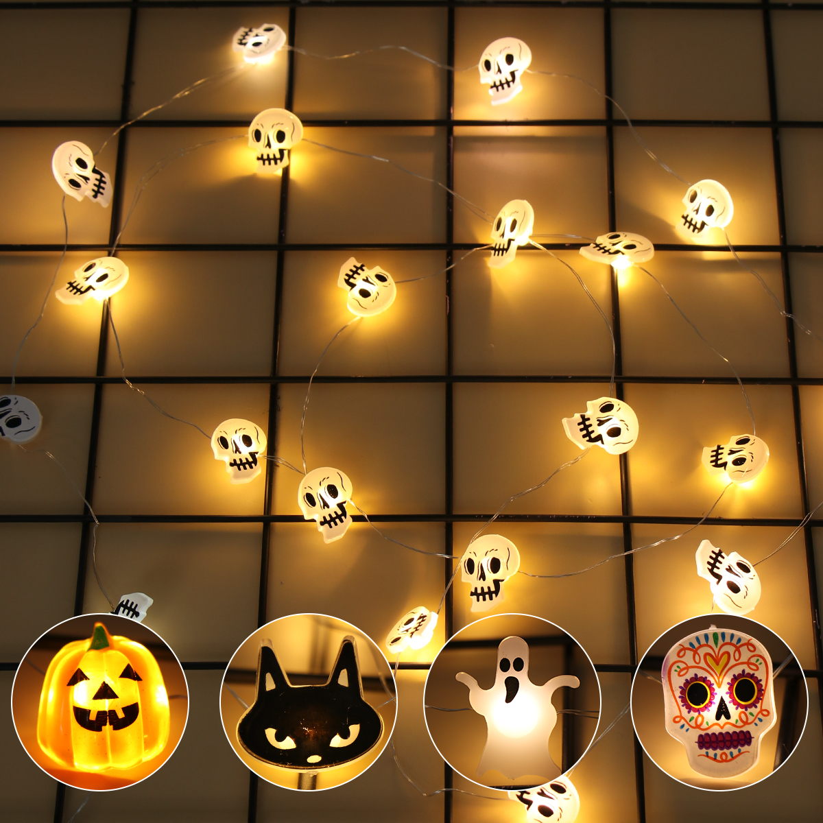 Halloween LED Light String Pum – Home Decor Lighting Tricks recenzja i cena