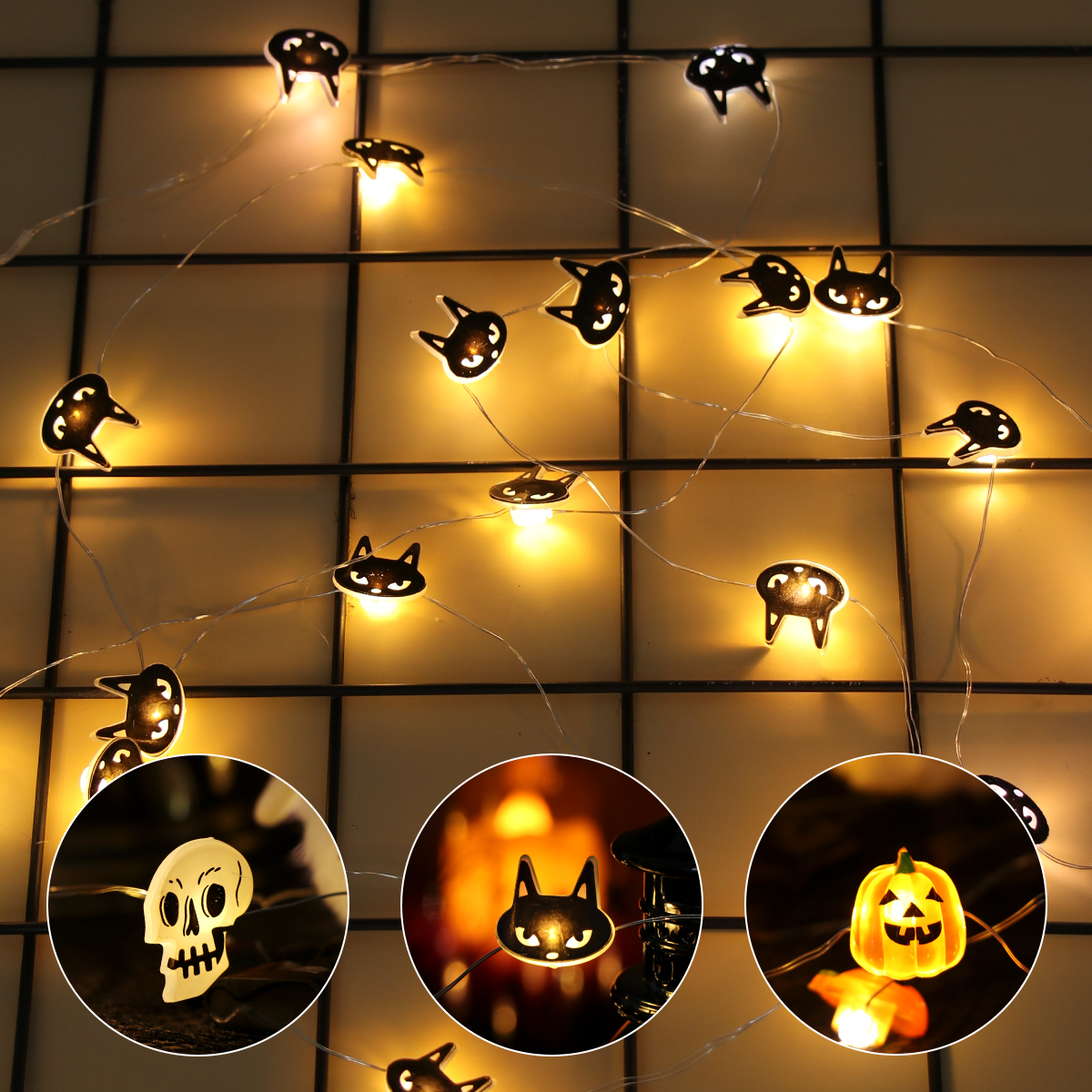 Halloween LED Light String Pum – Home Decor Lighting Tricks recenzja i cena