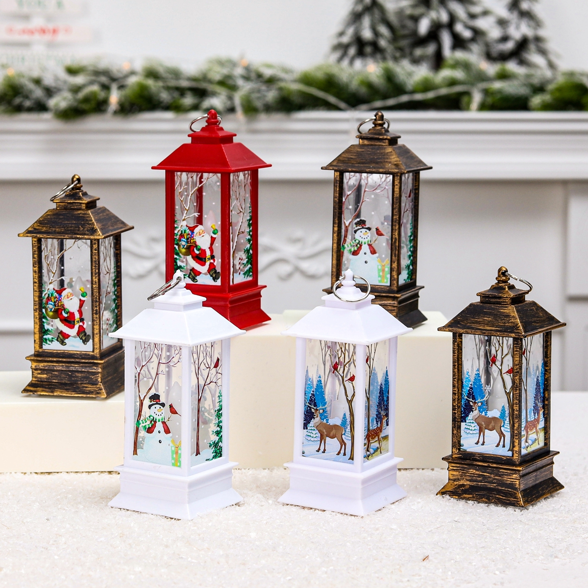 Christmas Lantern Light Merry  – Home Decor Lighting Tree recenzja i cena