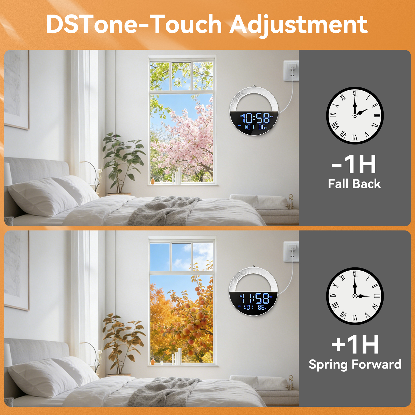 LED Digital Clock with Remote  – Lighting Home Decor Wall Clocks recenzja i cena