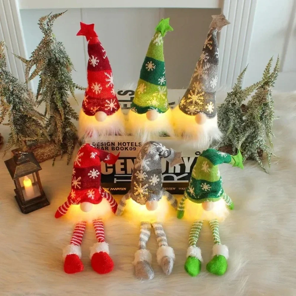 Christmas Faceless Doll Gnome  – Home Decor Lighting Tree recenzja i cena