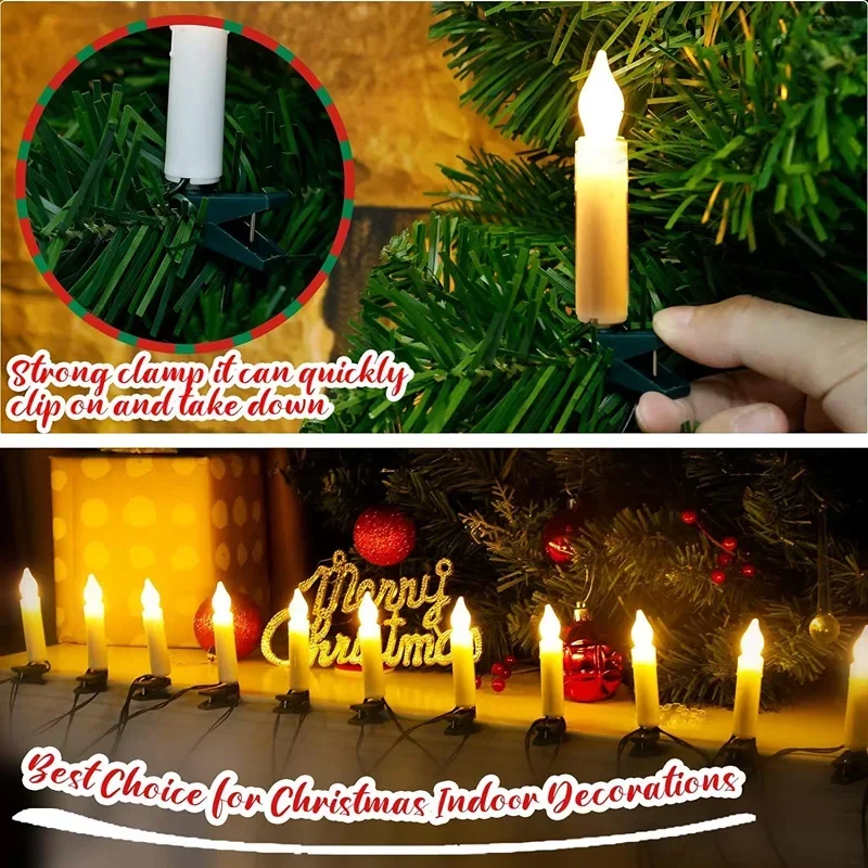 Flameless Taper Christmas Cand – Home Decor Lighting Tree recenzja i cena
