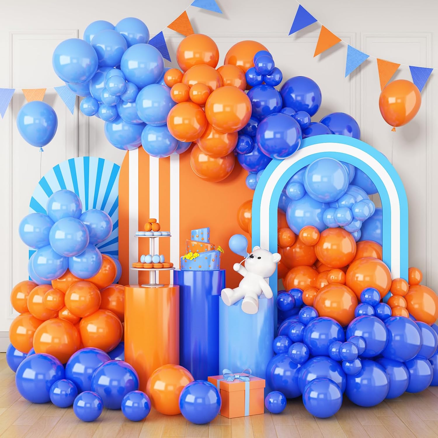 Orange Blue Balloon Arch Holid – Orange Lighting Decor recenzja i cena