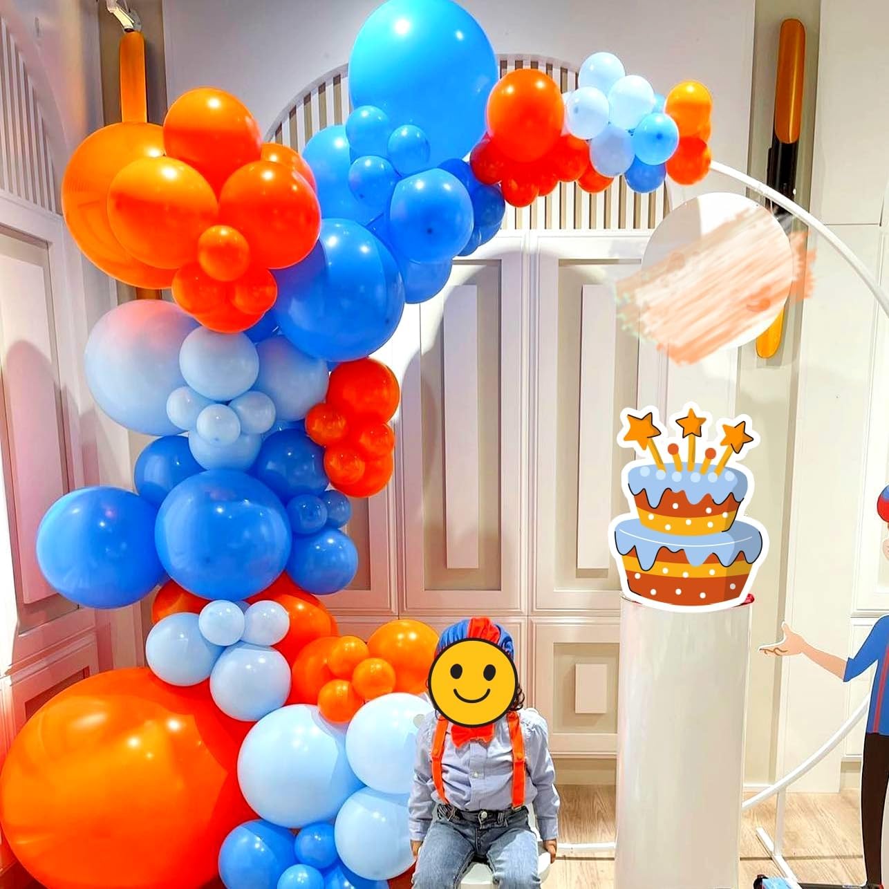 Orange Blue Balloon Arch Holid – Orange Lighting Decor recenzja i cena