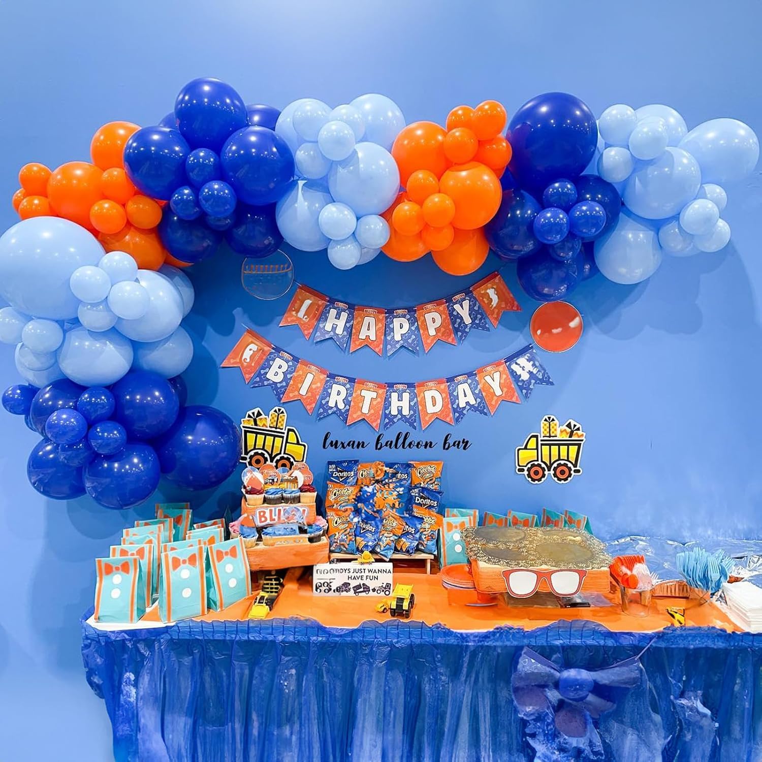 Orange Blue Balloon Arch Holid – Orange Lighting Decor recenzja i cena