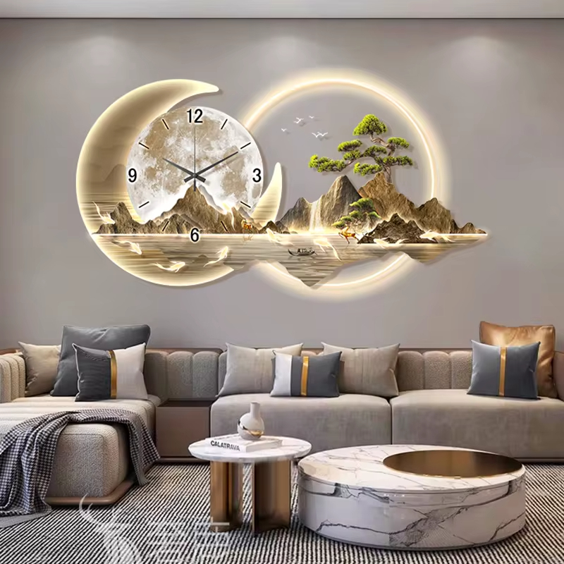 Fashion Luxury Clock Wall Chin – Lighting Home Decor Wall Clocks recenzja i cena
