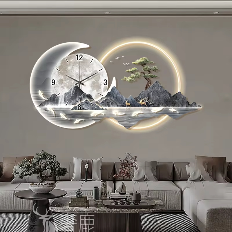 Fashion Luxury Clock Wall Chin – Lighting Home Decor Wall Clocks recenzja i cena