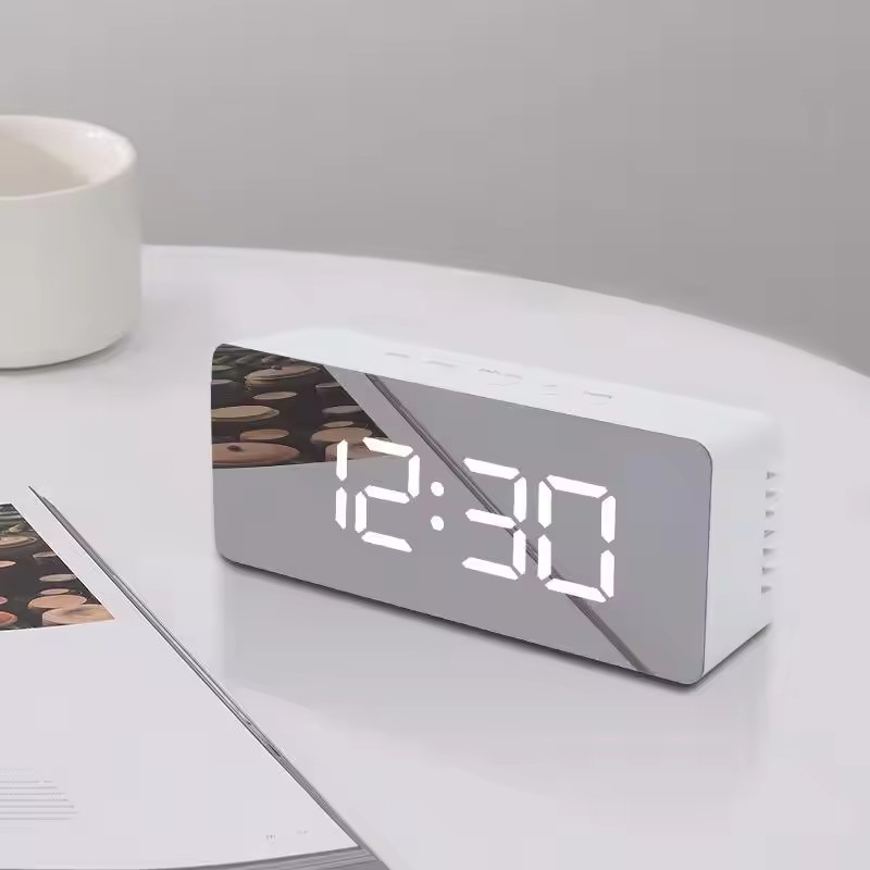 1Pc White Digital Clock LED Mi – Lighting Home Decor Wall Clocks recenzja i cena