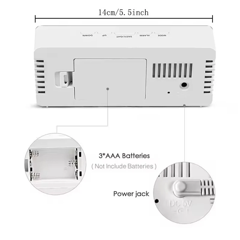 1Pc White Digital Clock LED Mi – Lighting Home Decor Wall Clocks recenzja i cena