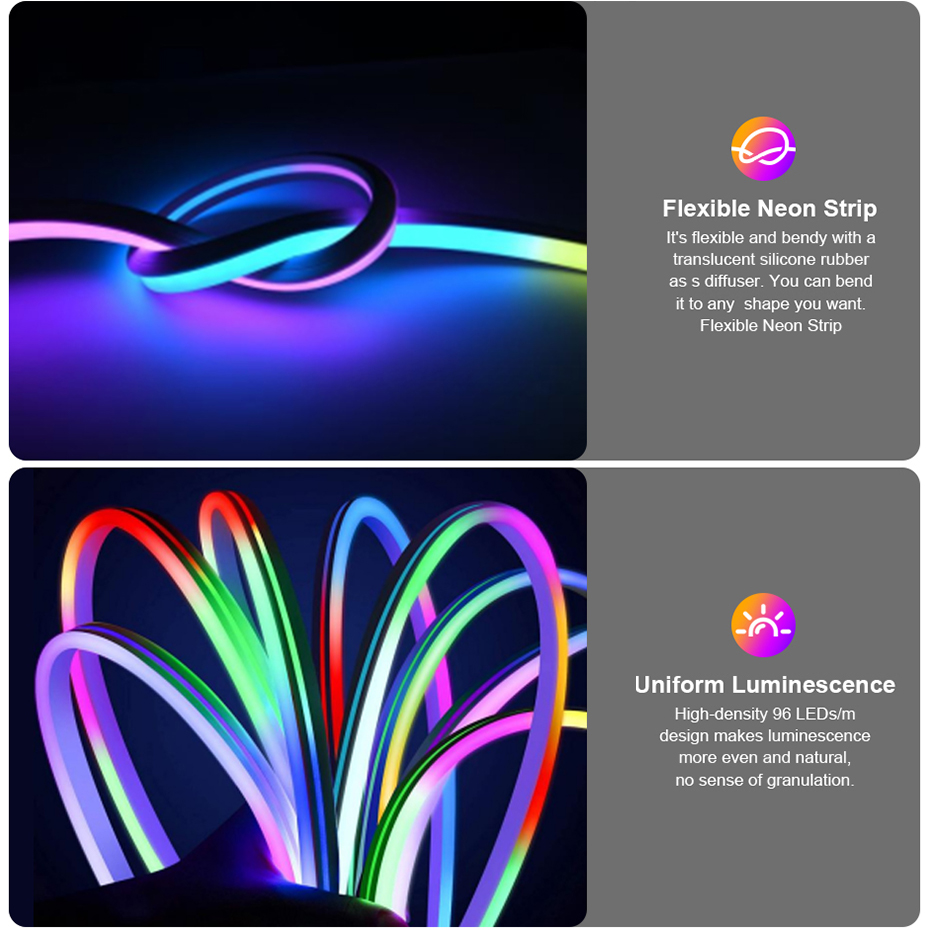 12V RGBIC LED Neon Light Strip – Decor Lighting Uk recenzja i cena