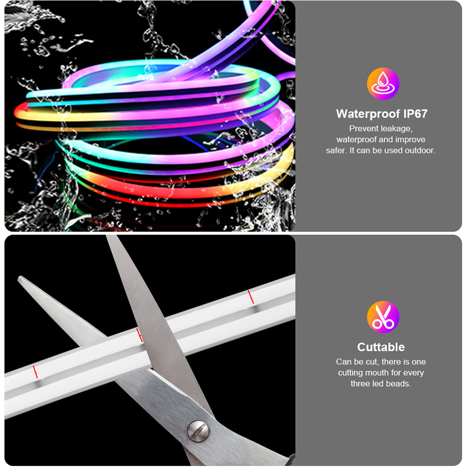 12V RGBIC LED Neon Light Strip – Decor Lighting Uk recenzja i cena