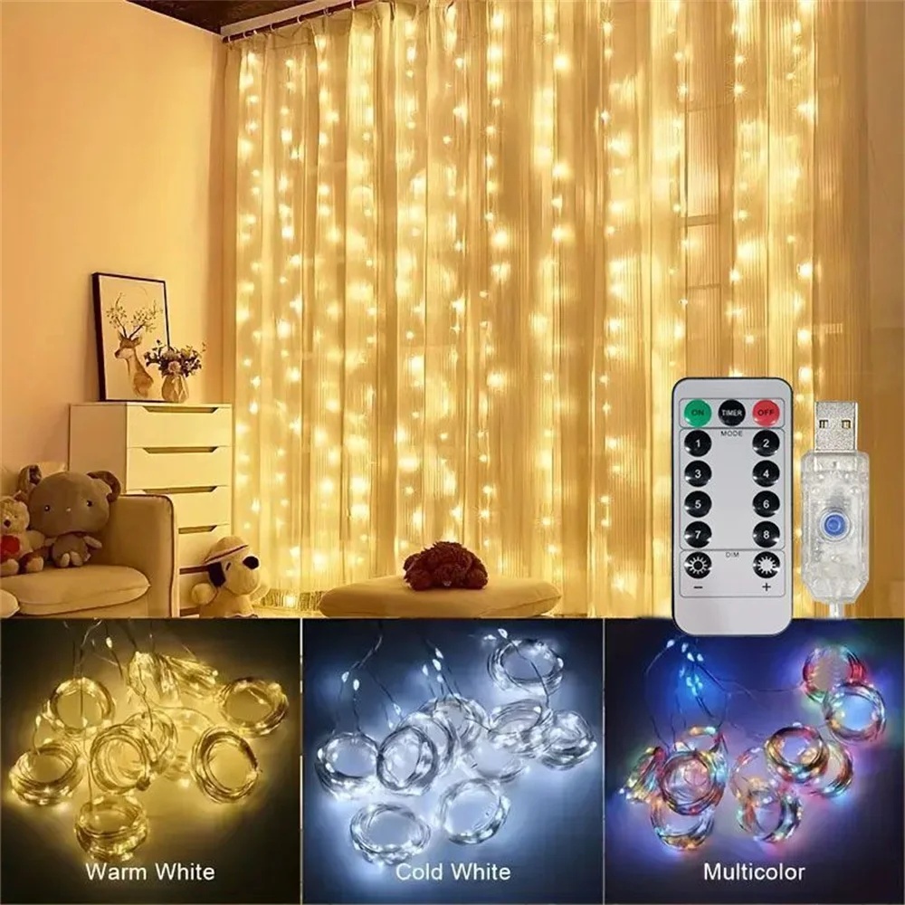 USB Curtain Lighting String Ho – Fairy Light Curtain recenzja i cena