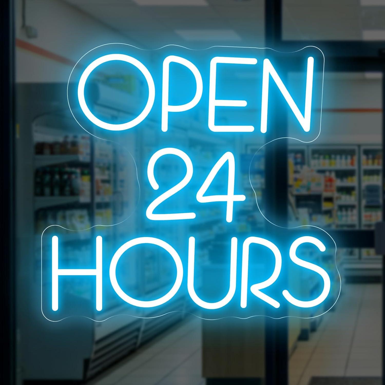 Open 24 Hours Neon Sign USB Di – Decor Lighting Opening Hours recenzja i cena