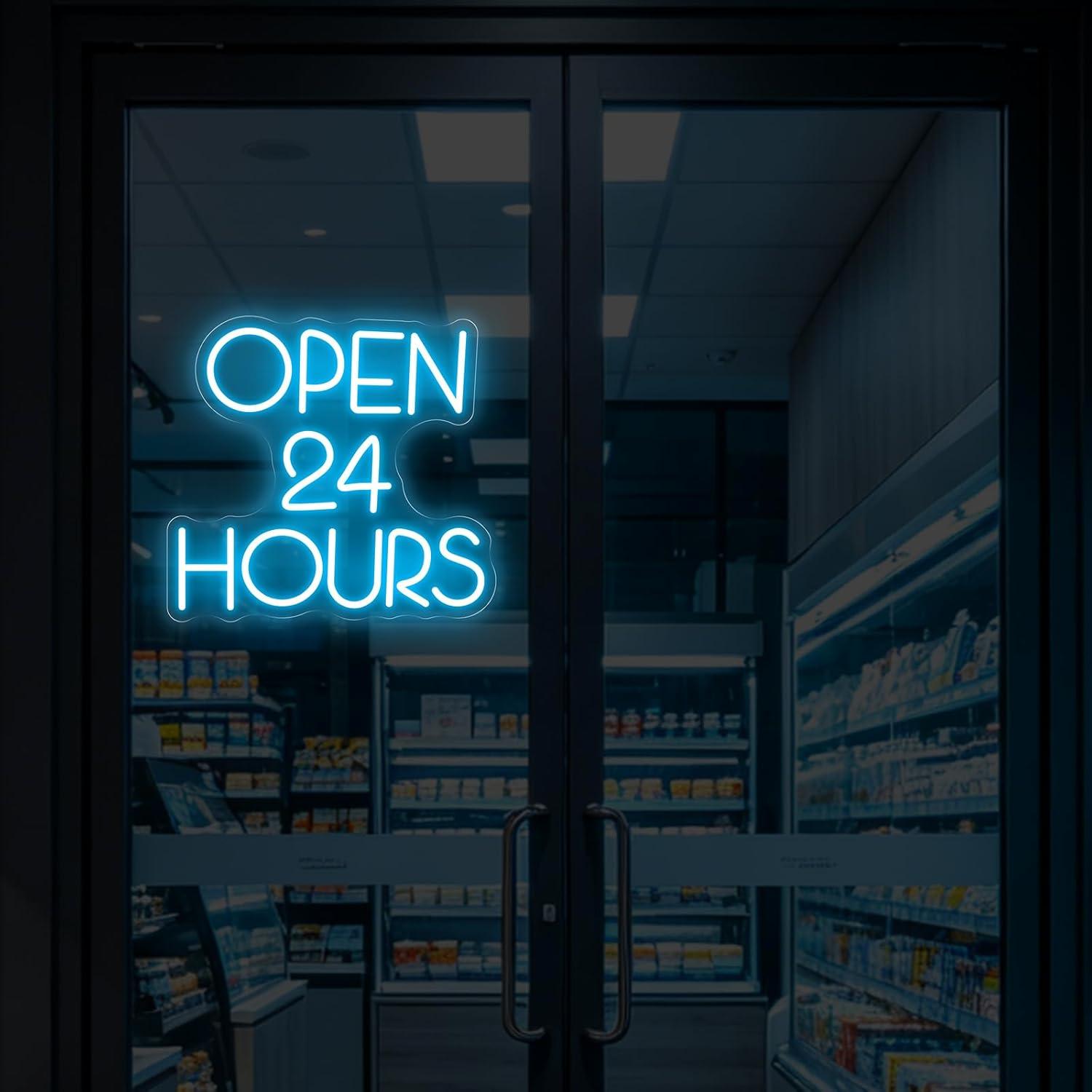 Open 24 Hours Neon Sign USB Di – Decor Lighting Opening Hours recenzja i cena