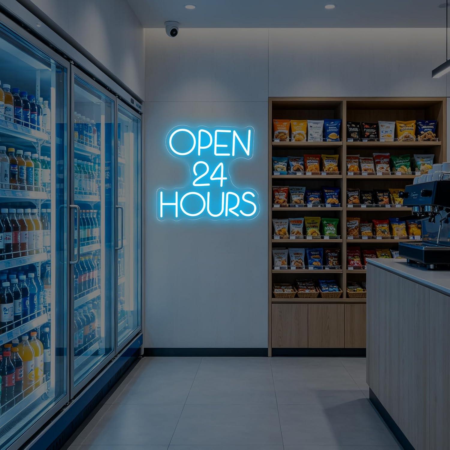 Open 24 Hours Neon Sign USB Di – Decor Lighting Opening Hours recenzja i cena