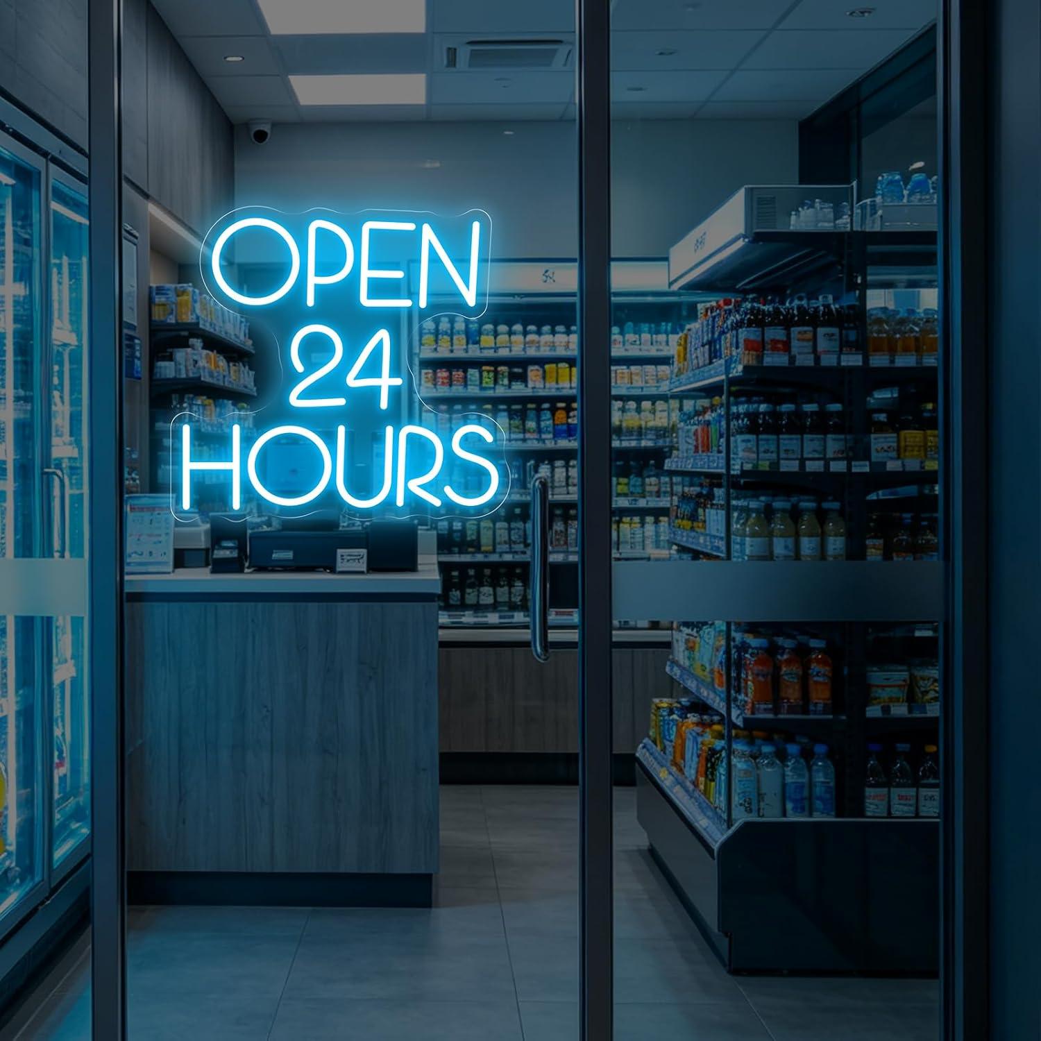 Open 24 Hours Neon Sign USB Di – Decor Lighting Opening Hours recenzja i cena