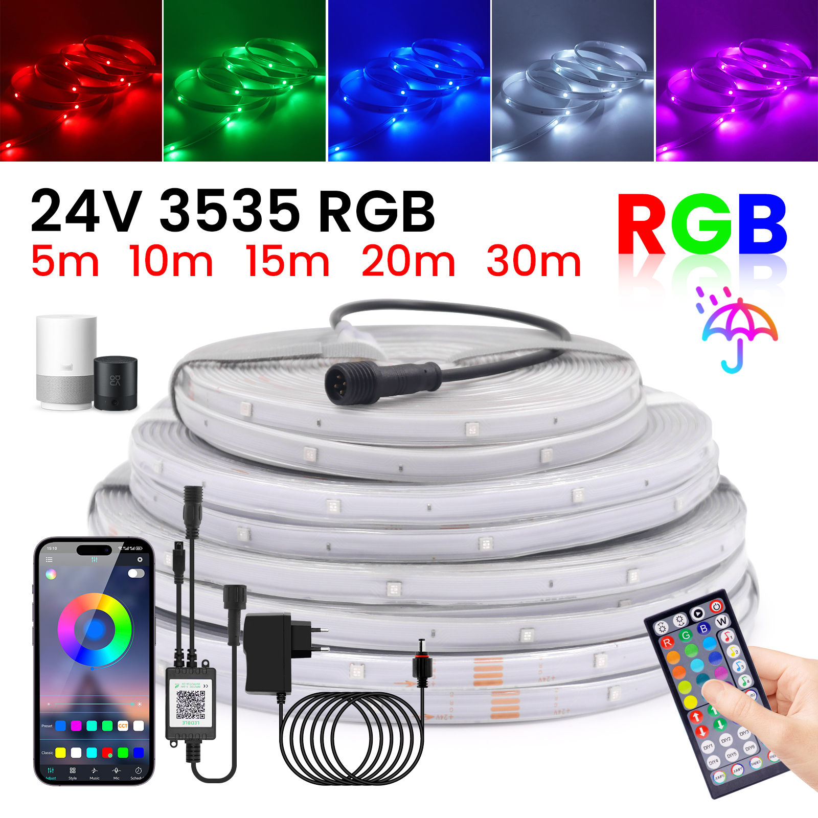24V RGB LED Strip 5m 10m 20m 6 – Decor Lighting Uk recenzja i cena