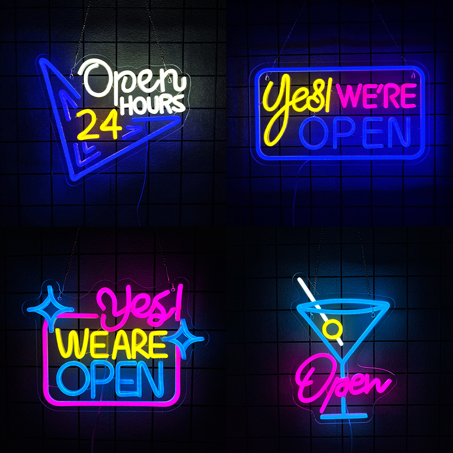 Open 24 Hour Neon Sign For Wal – Decor Lighting Opening Hours recenzja i cena