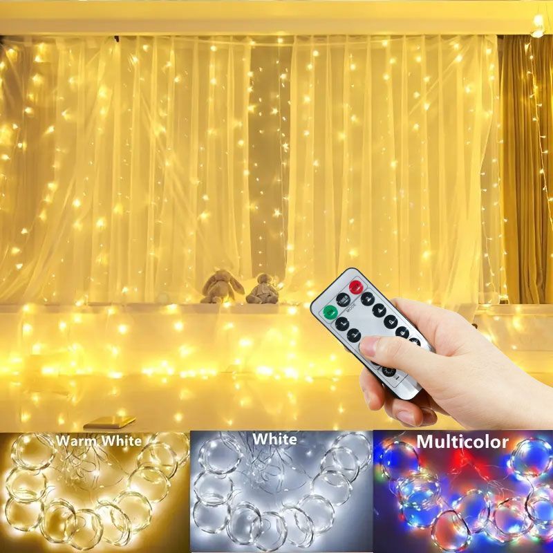 3/4/6m Curtain LED String Ligh – Fairy Light Curtain recenzja i cena