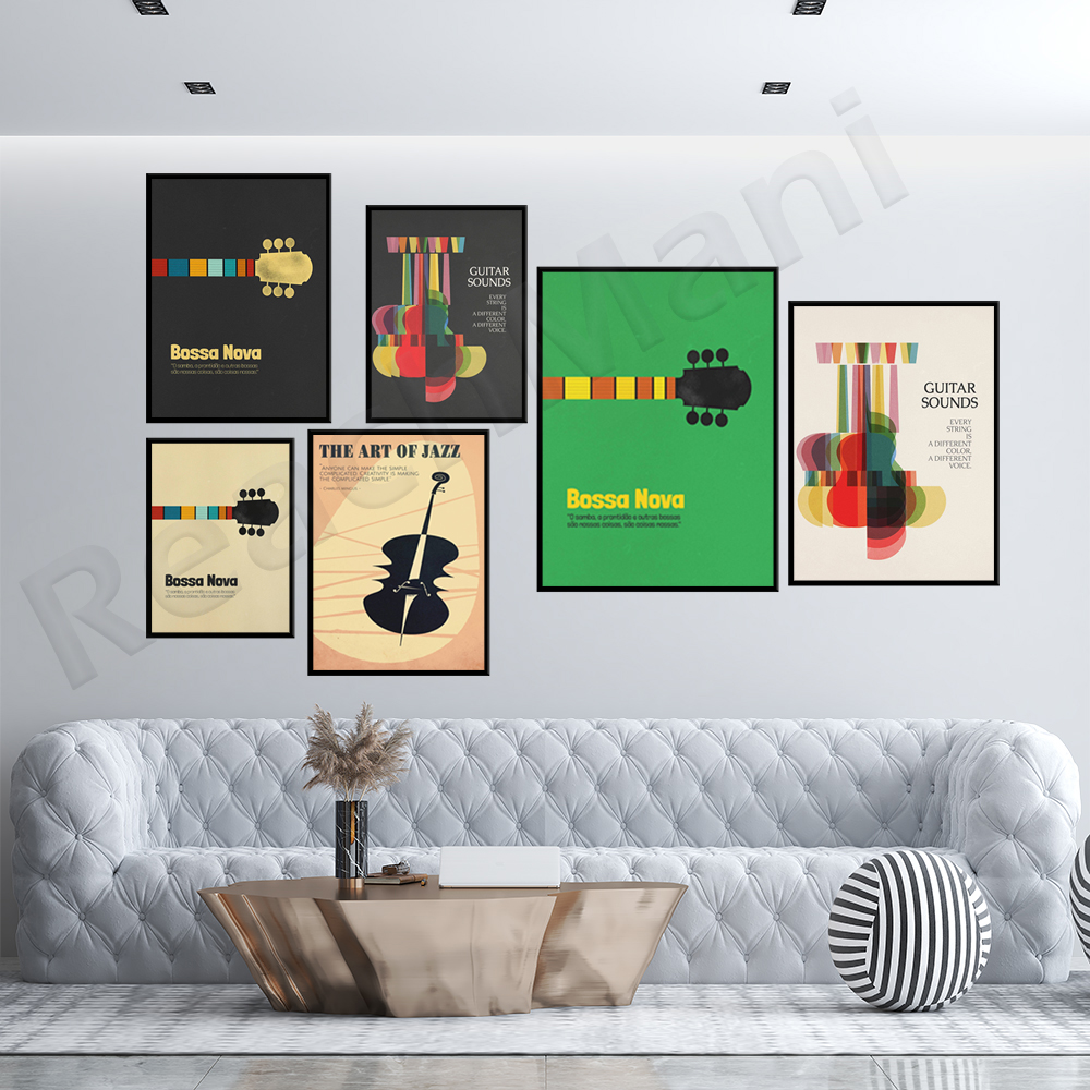 Bossa Nova Poster, Jazz Print, – Nova Decor & Lighting Juletrelys recenzja i cena