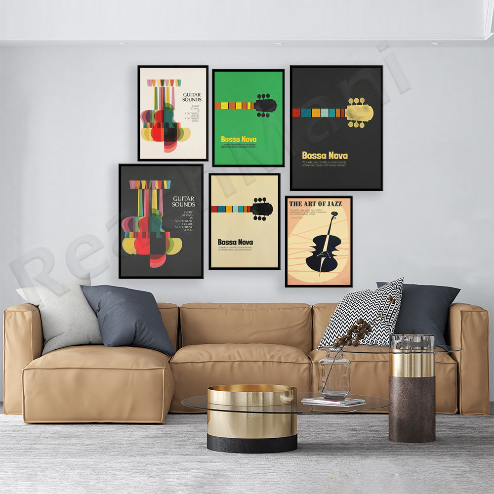 Bossa Nova Poster, Jazz Print, – Nova Decor & Lighting Juletrelys recenzja i cena