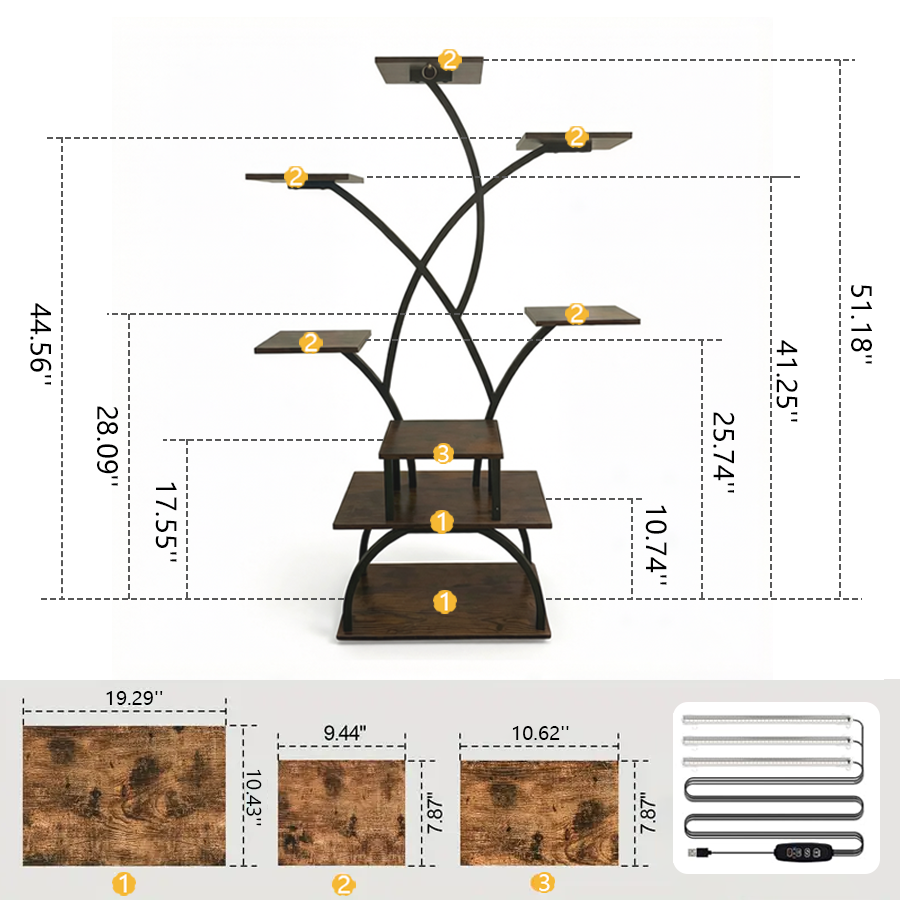 Indoor Plant Stand with Grow L – Lighting Decor Photos recenzja i cena