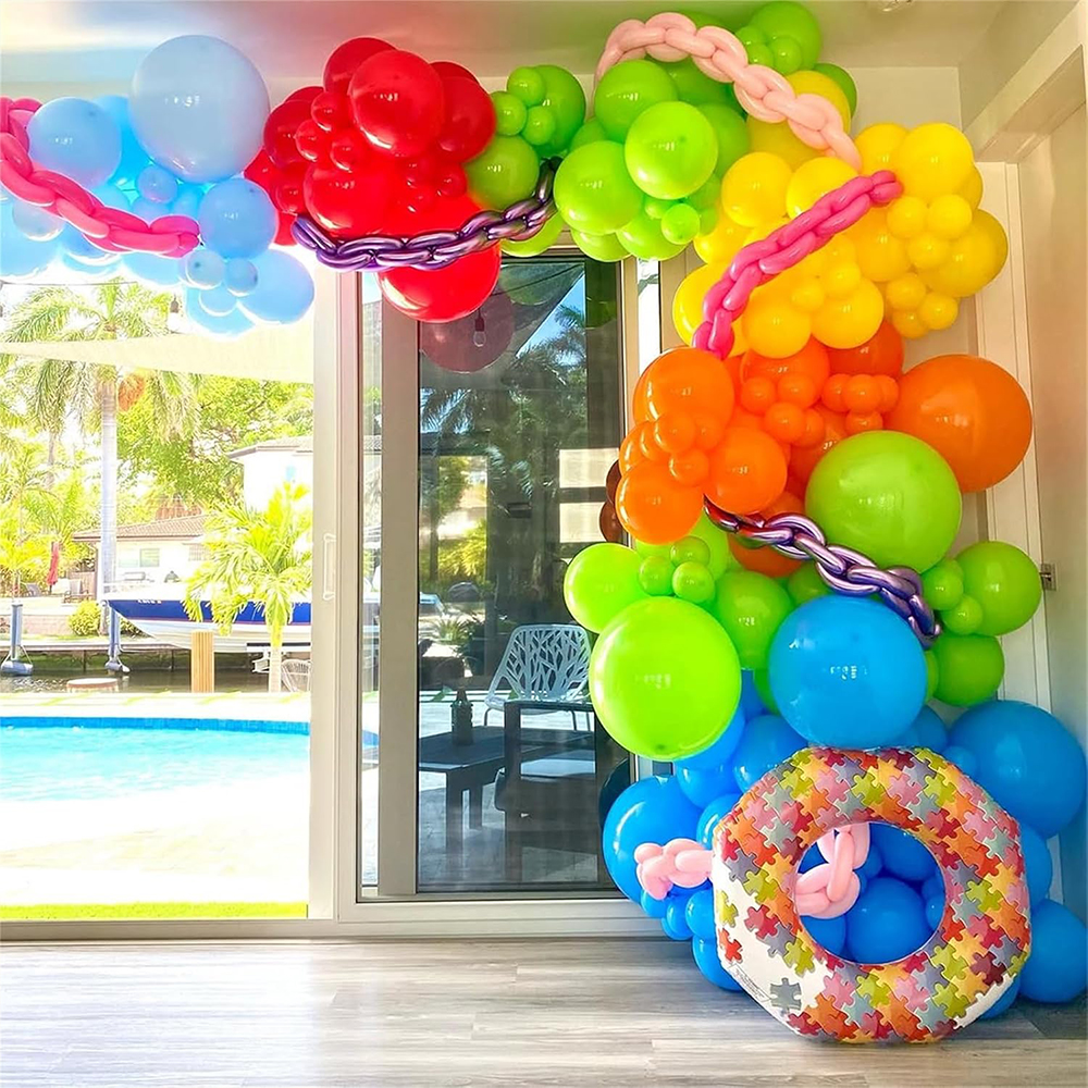 Neon Balloon set Rainbow Pool  – Orange Lighting Decor recenzja i cena