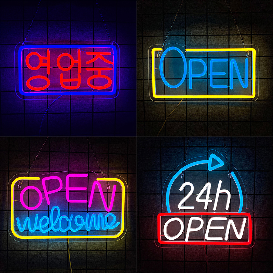 24-Hour Open Led Neon Sign, Su – Decor Lighting Opening Hours recenzja i cena