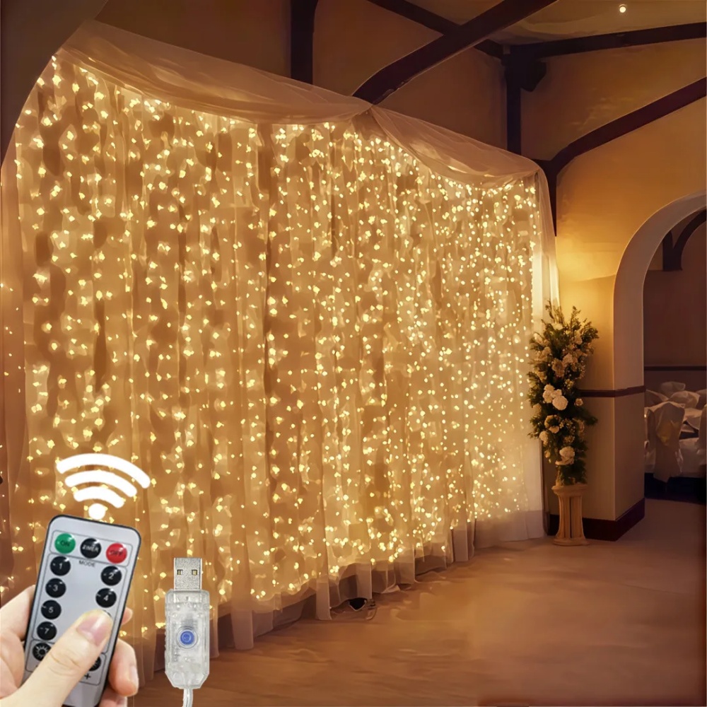 3/6m LED Curtain String Lights – Fairy Light Curtain recenzja i cena