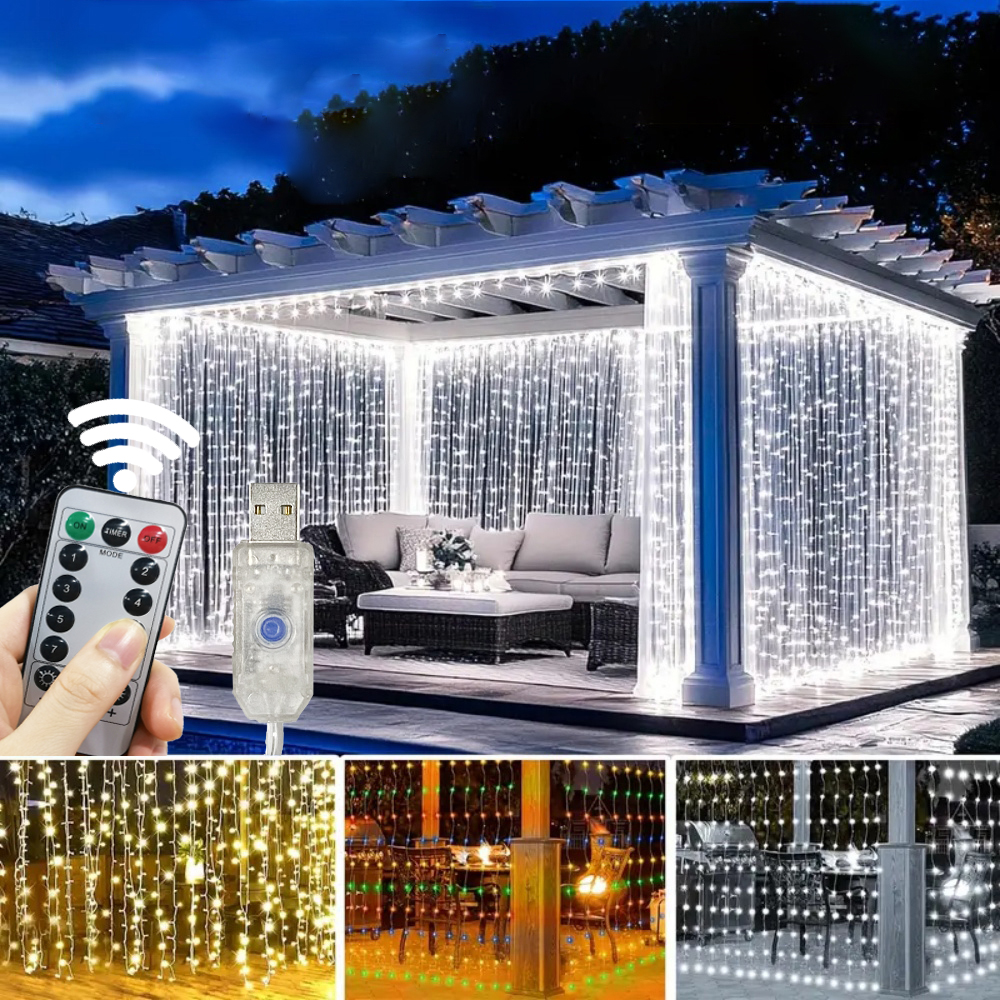 3/6m LED Curtain String Lights – Fairy Light Curtain recenzja i cena