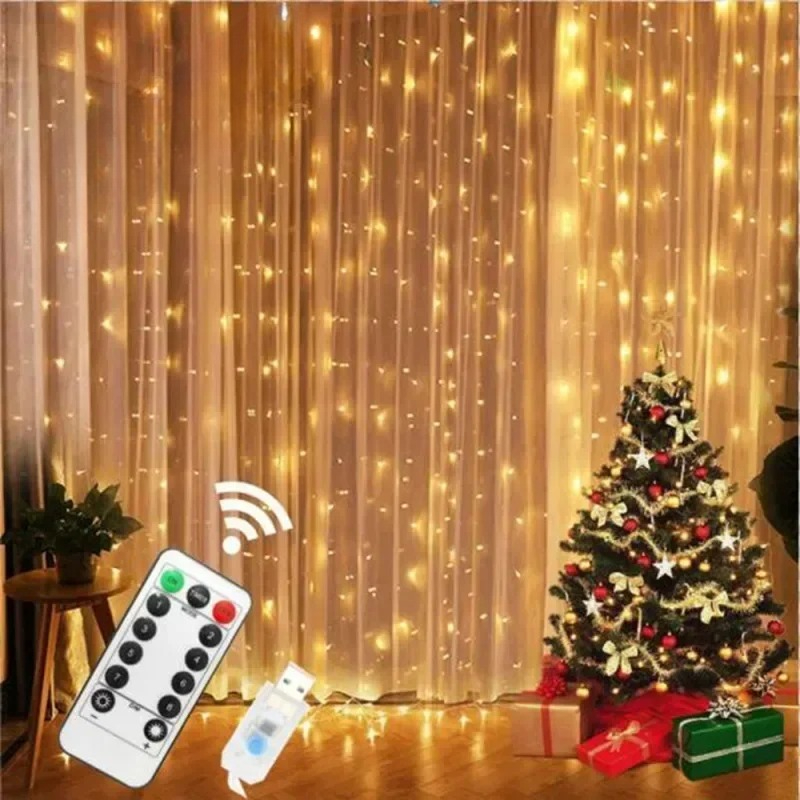 6x3M/3x3m Curtain Garland on T – Fairy Light Curtain recenzja i cena