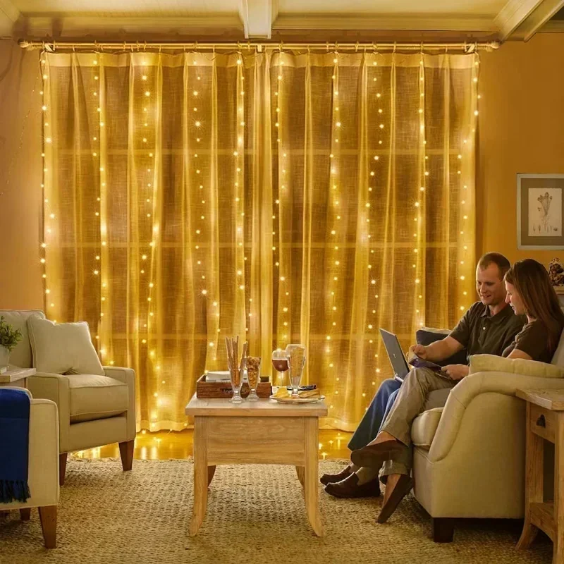 6x3M/3x3m Curtain Garland on T – Fairy Light Curtain recenzja i cena