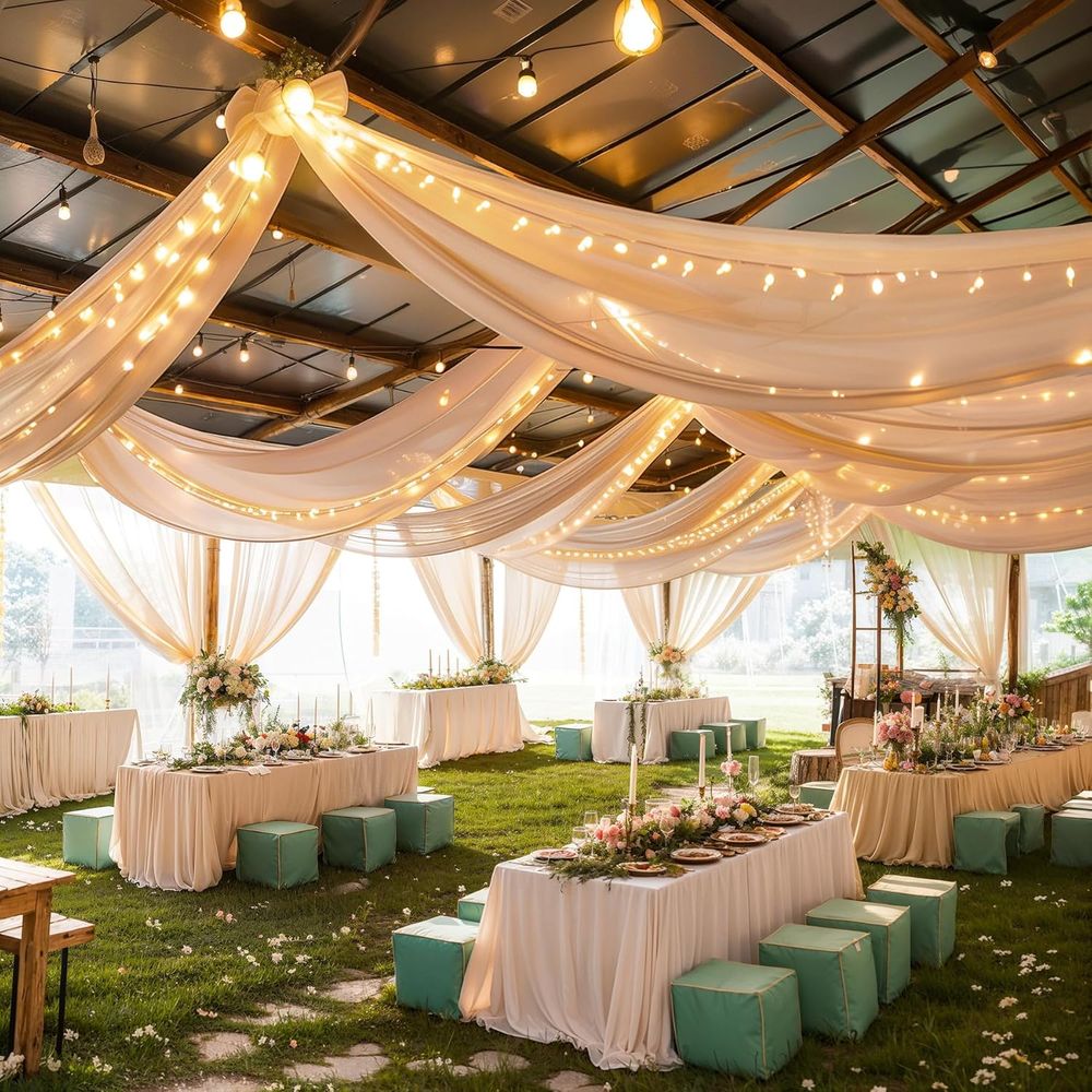 6 Panels Champagne Ceiling Dra – Lighting Decor Photos recenzja i cena