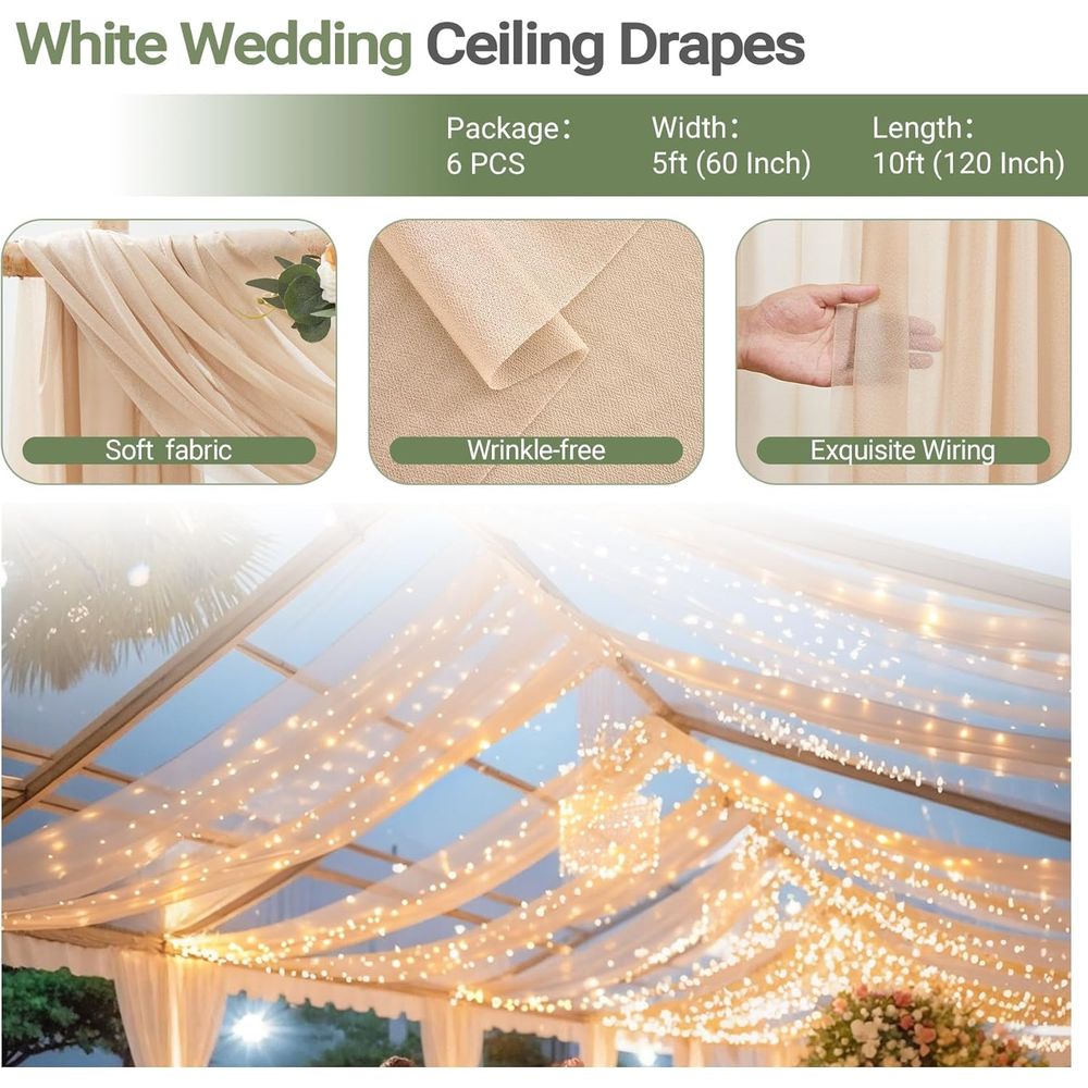 6 Panels Champagne Ceiling Dra – Lighting Decor Photos recenzja i cena