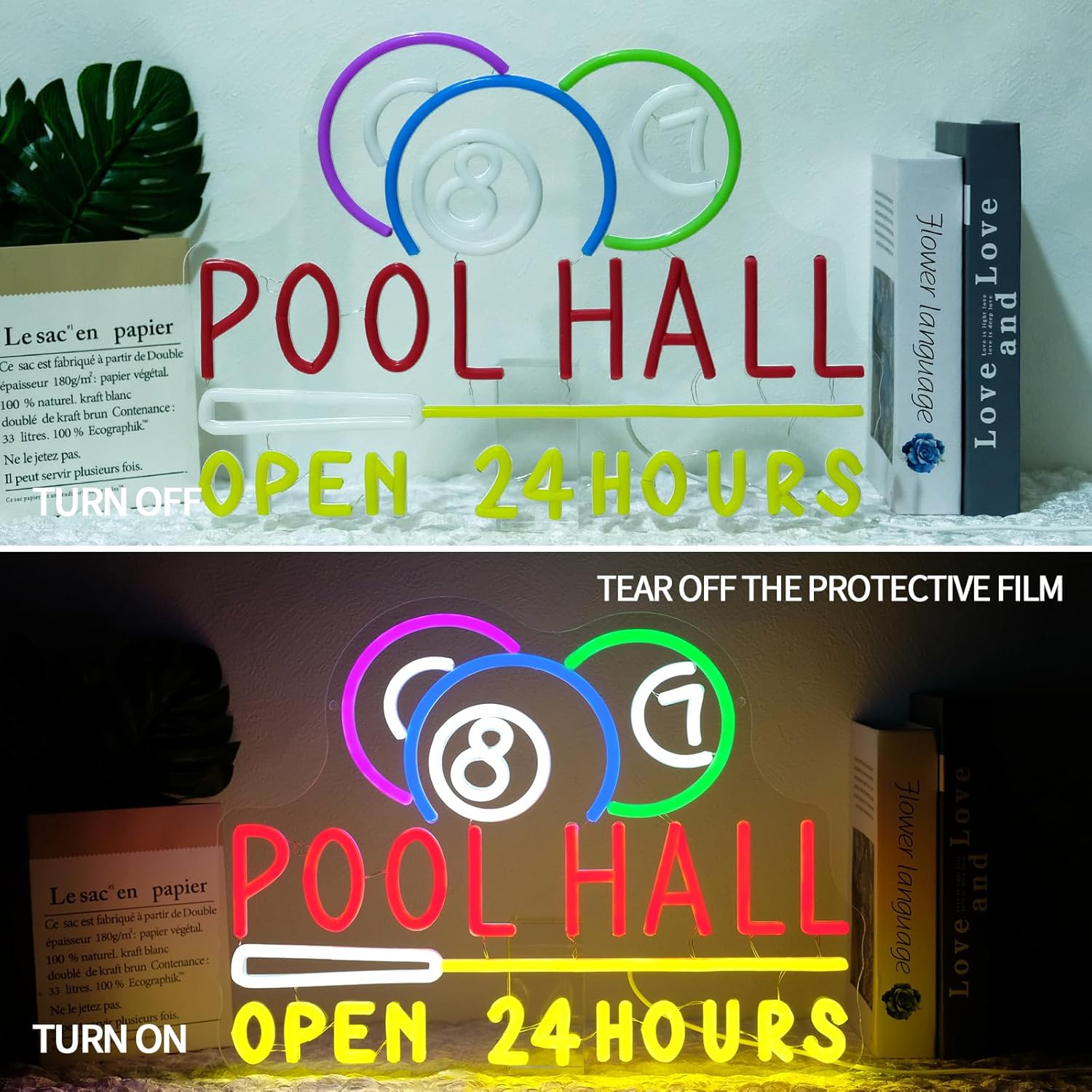 Pool Hall Open 24 Hours Neon S – Decor Lighting Opening Hours recenzja i cena
