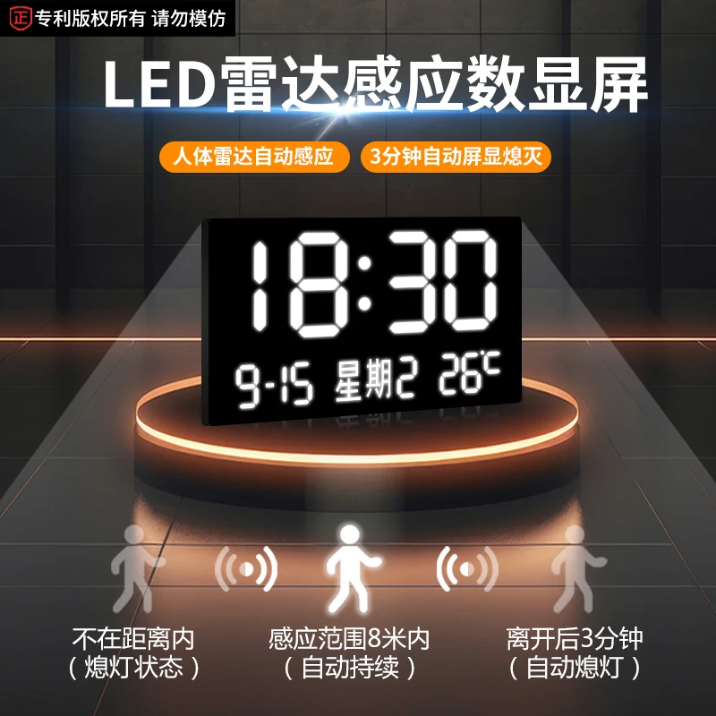 Home Decor LED Ambient Light W – Lighting Home Decor Wall Clocks recenzja i cena