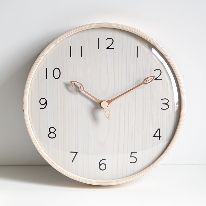 Nordic Style light Wooden Wall – Lighting Home Decor Wall Clocks recenzja i cena