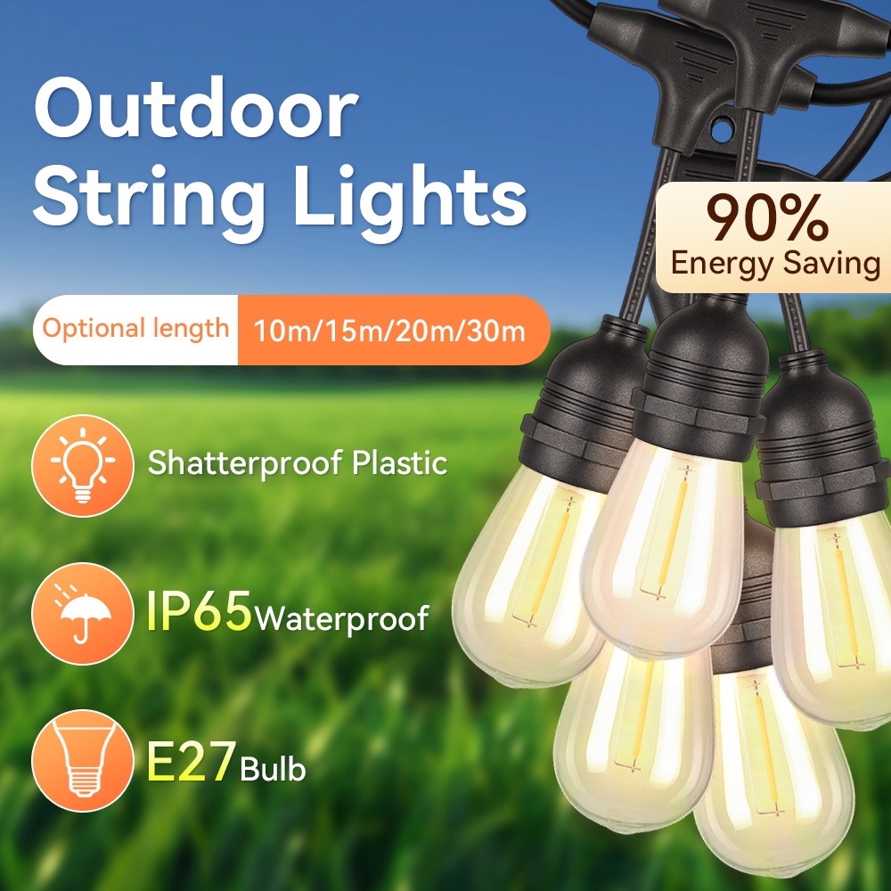 E27 Outdoor String Lights LED  – Decor Lighting Uk recenzja i cena