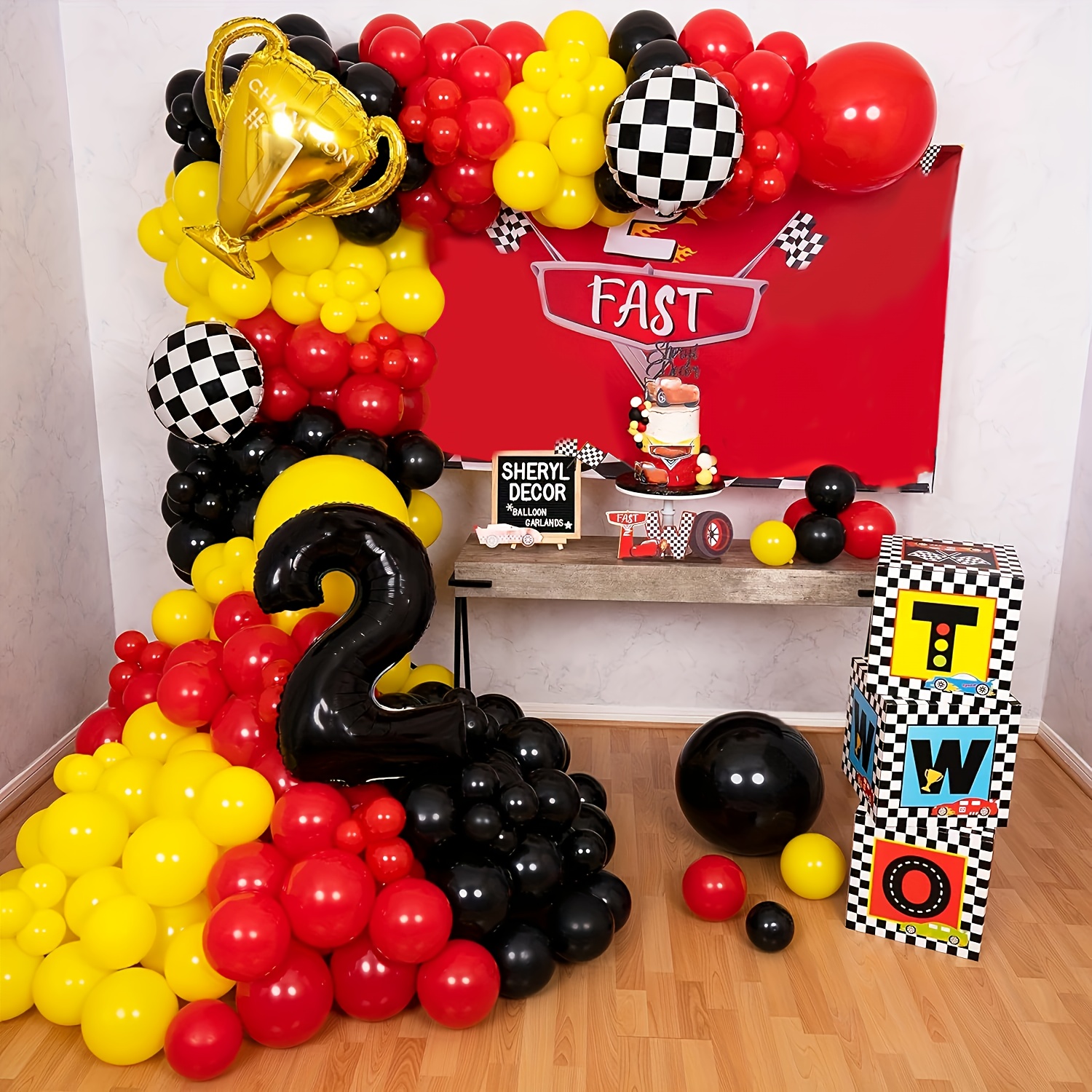 Car Garland and Arch Kit,perfe – Lighting Mcqueen Birthday Decor recenzja i cena