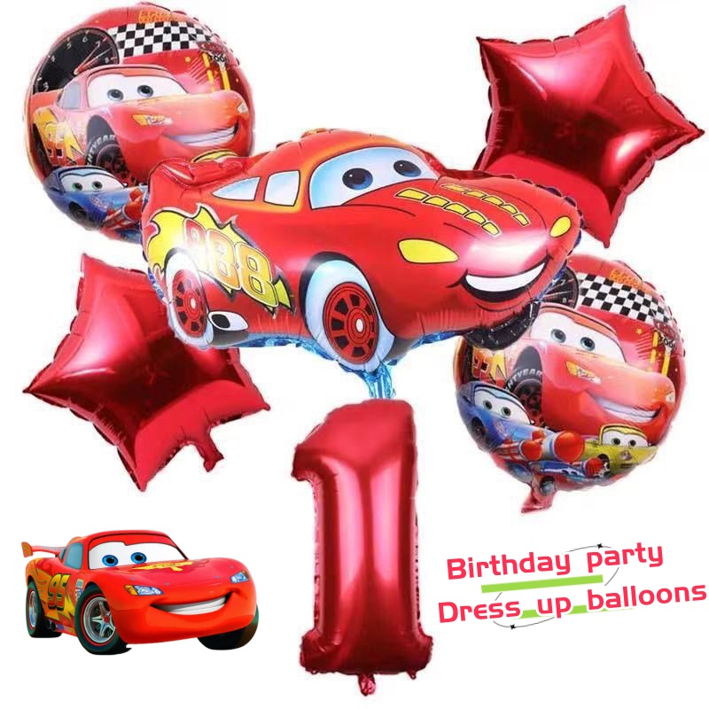 Lightning McQueen Cartoon Cute – Lighting Mcqueen Birthday Decor recenzja i cena